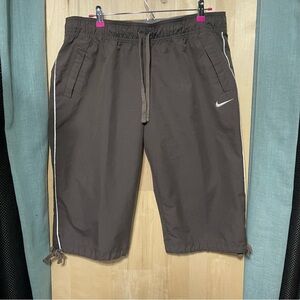 Nike Athletic Dept Cropped Elastic Waist Pants Brown Size XL